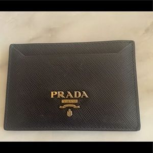 Prada black cardholder